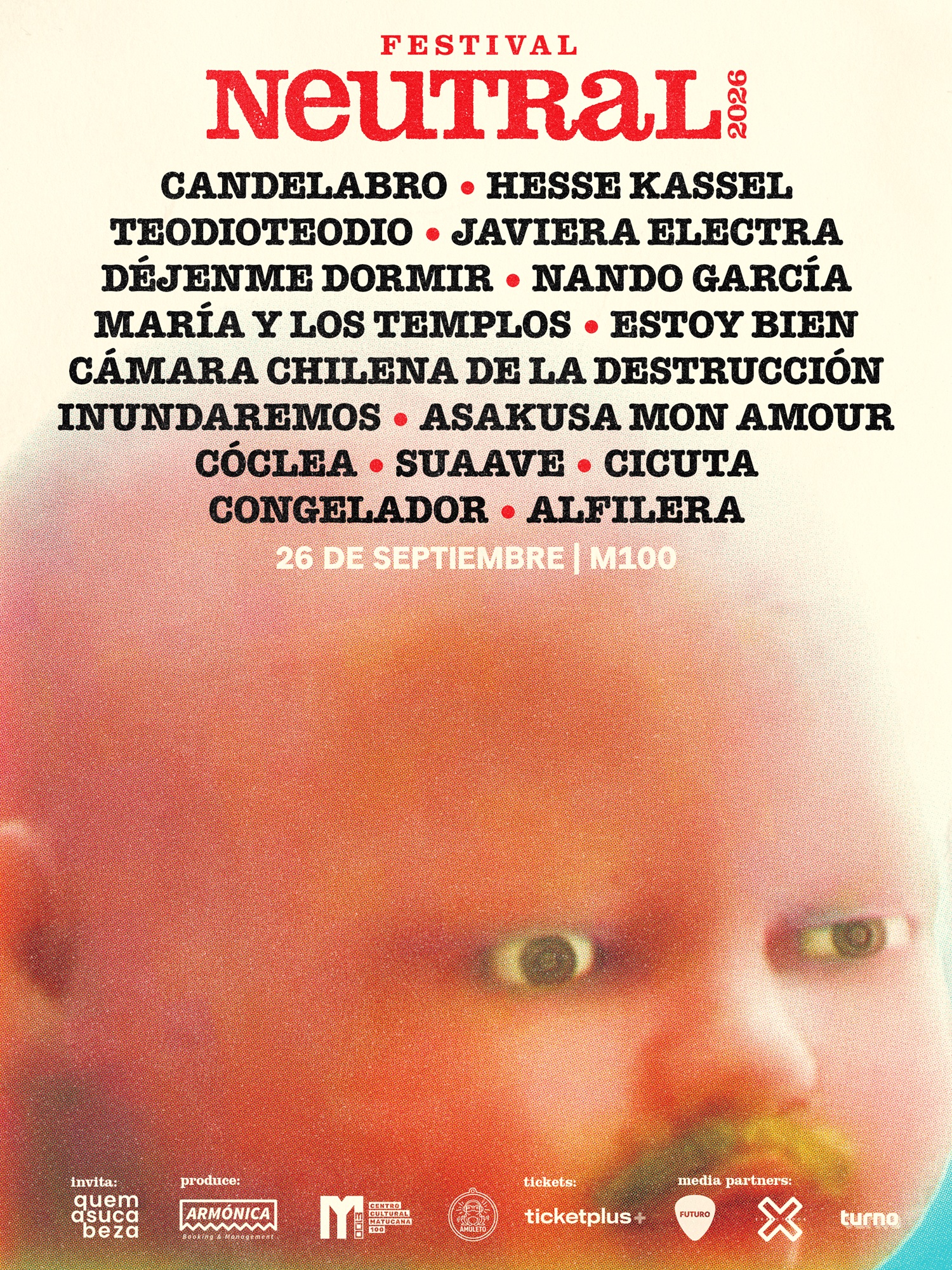 Festival Neutral 2026: Revelan los horarios